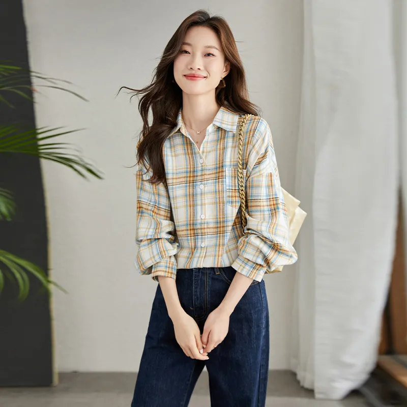 La Chapelle Shirts Women's Plaid-4