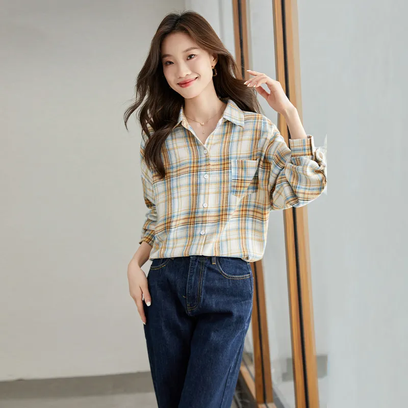 La Chapelle Shirts Women's Plaid-2