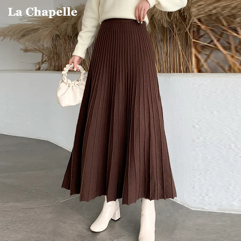 La Chapelle Knit Long Skirt Women's-7