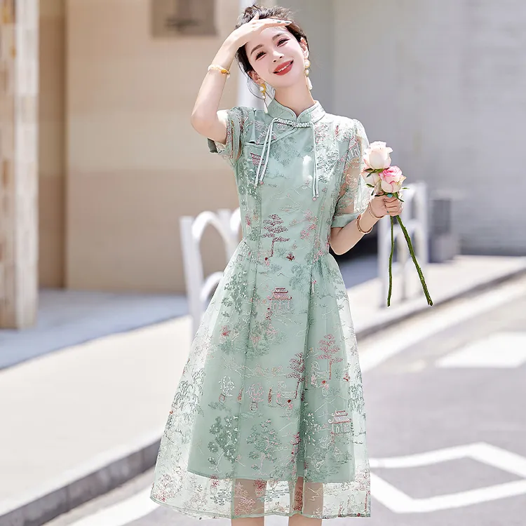 La Chapelle Short Sleeved Dress Women's-11