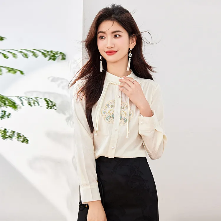 La Chapelle Shirts Women's Ecru-6