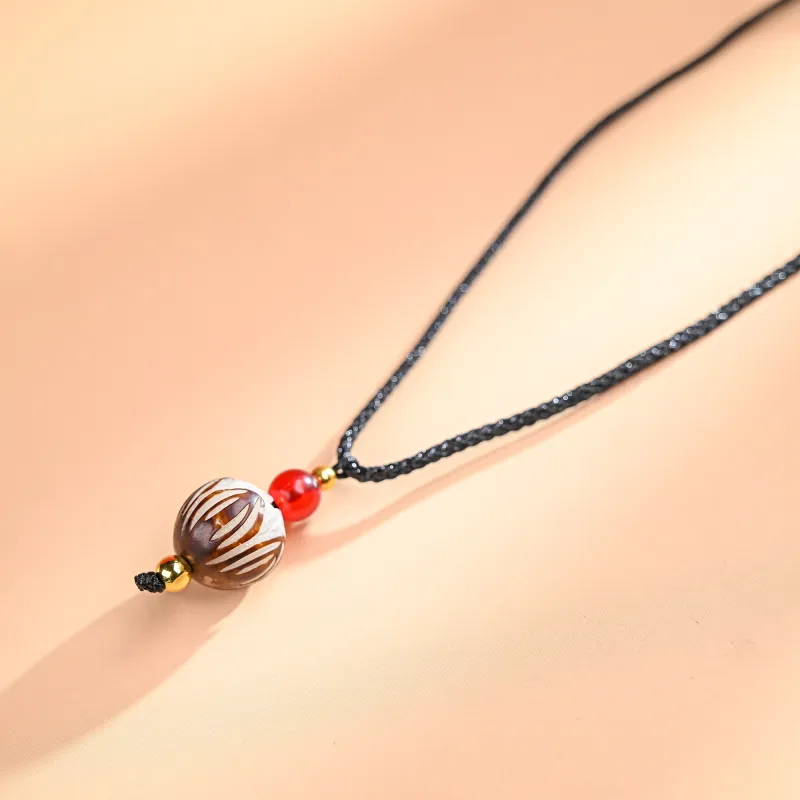 XUWU White Jade Bodhi Necklaces Unisex-2