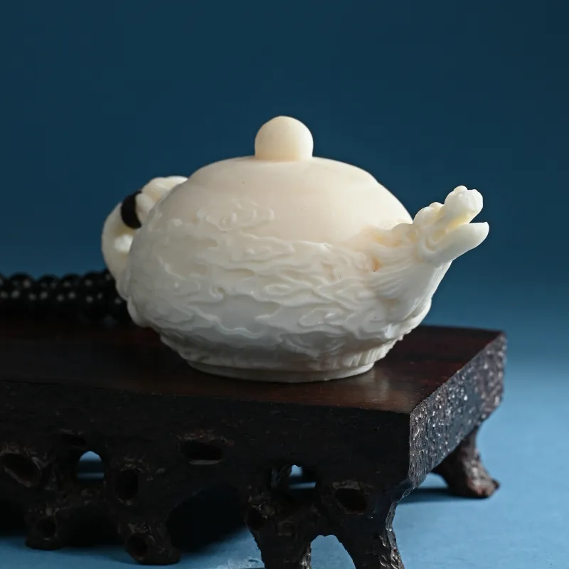 XUWU Ivory Nut Handheld Teapot Handle Unisex-1