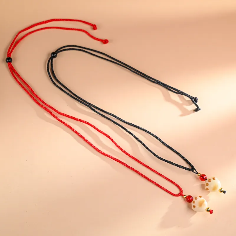 XUWU White Jade Bodhi Necklaces Unisex-11