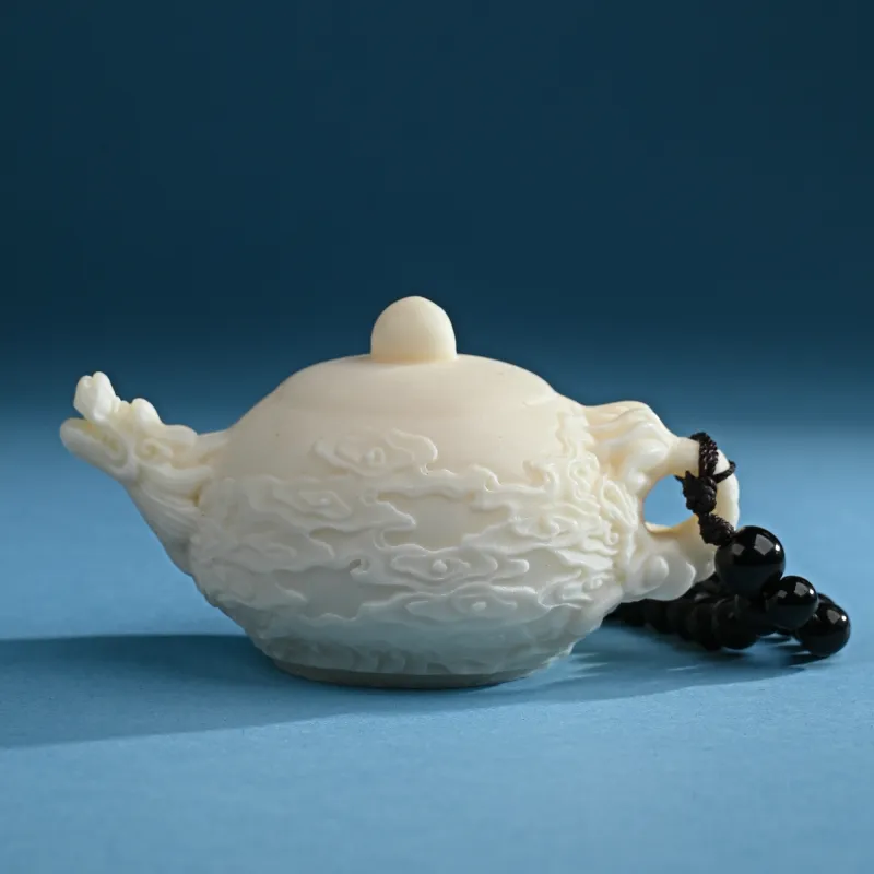 XUWU Ivory Nut Handheld Teapot Handle Unisex-4