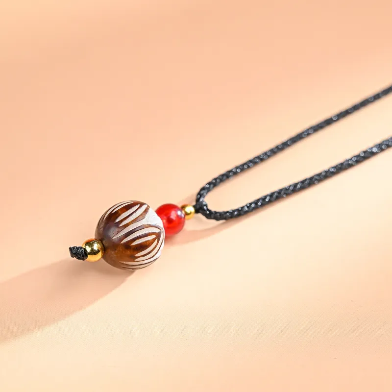 XUWU White Jade Bodhi Necklaces Unisex-1