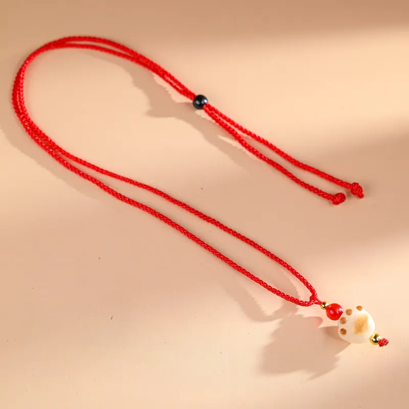 XUWU White Jade Bodhi Necklaces Unisex-7