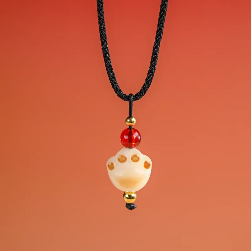 XUWU White Jade Bodhi Necklaces Unisex-2