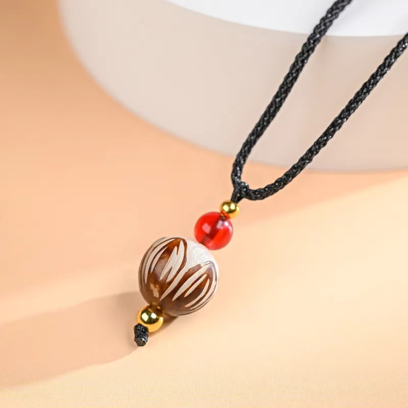 XUWU White Jade Bodhi Necklaces Unisex-4