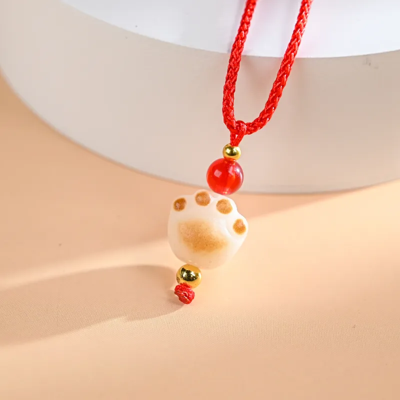 XUWU White Jade Bodhi Necklaces Unisex-8