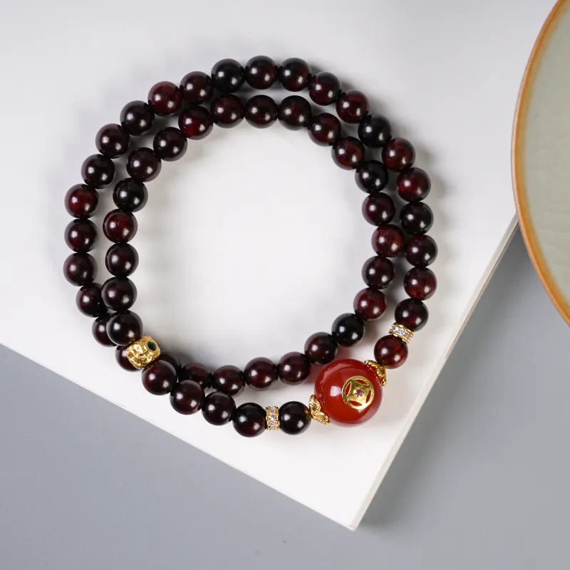 XUWU Red Sandalwood Bracelets Unisex-5