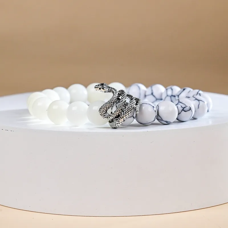 XUWU White Jade Bodhi Bracelets Unisex-2
