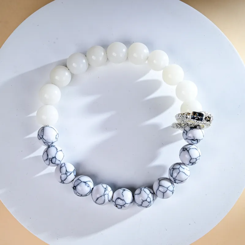 XUWU White Jade Bodhi Bracelets Unisex-1