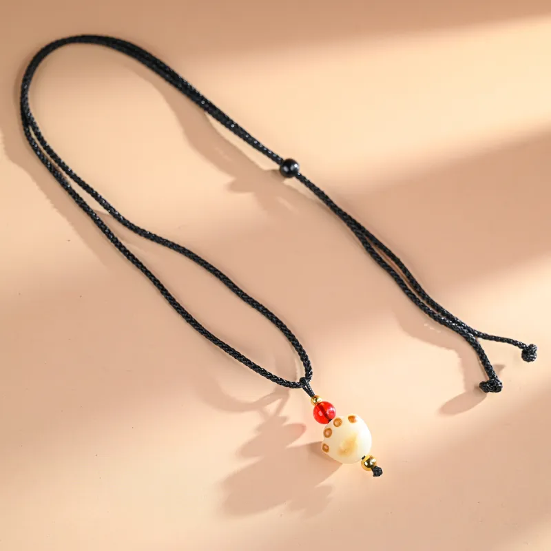 XUWU White Jade Bodhi Necklaces Unisex-1