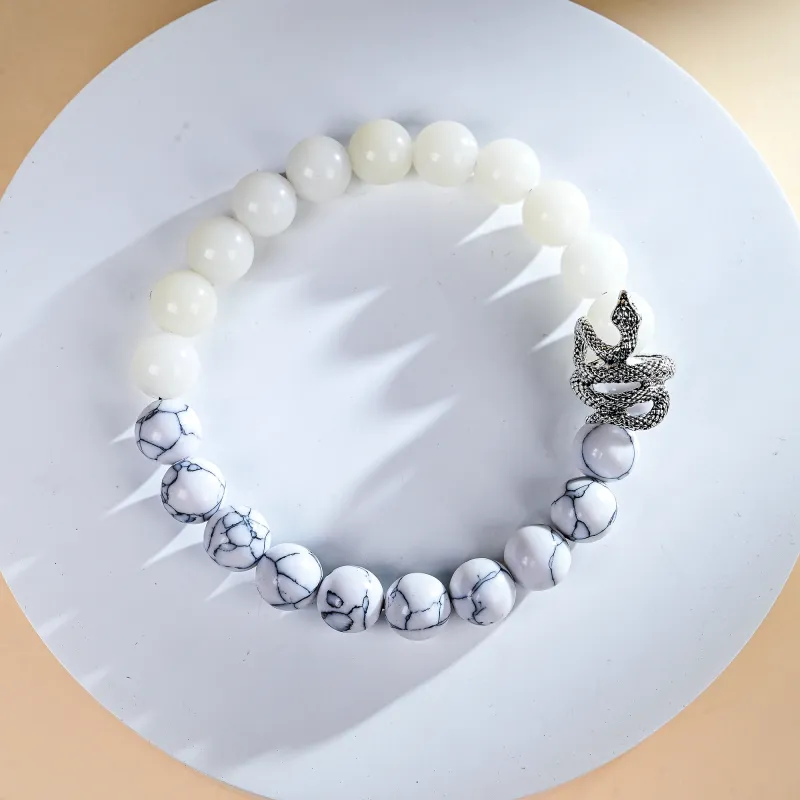 XUWU White Jade Bodhi Bracelets Unisex-4