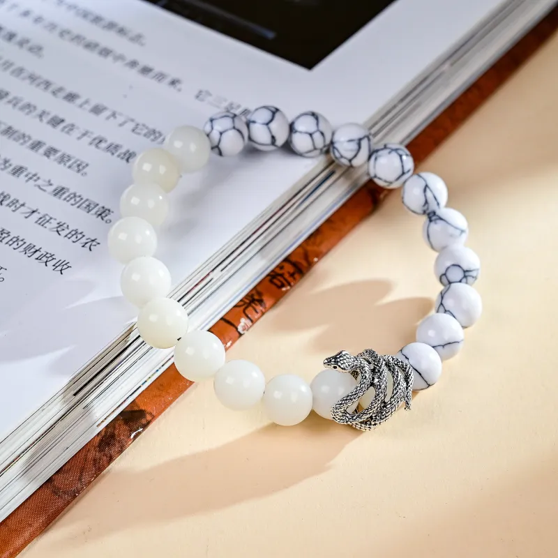XUWU White Jade Bodhi Bracelets Unisex-1