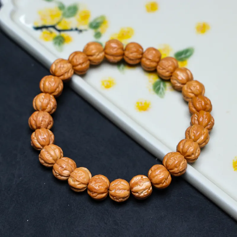 XUWU Monkey Head Walnut Bracelets Unisex-2