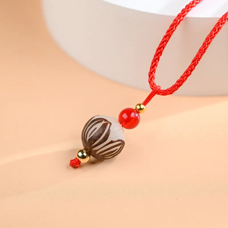 XUWU White Jade Bodhi Necklaces Unisex-7