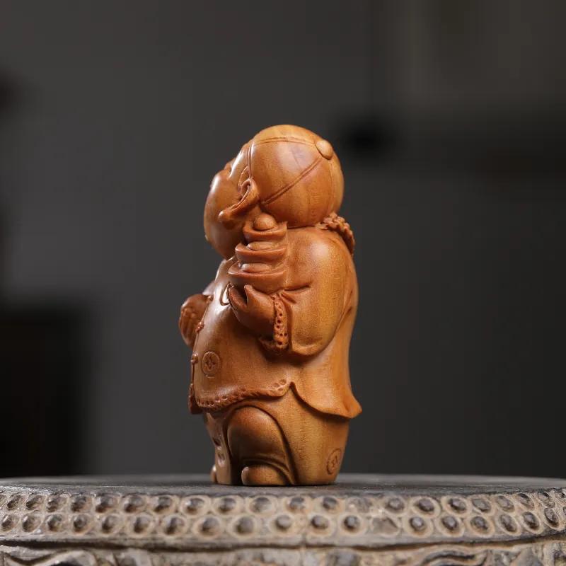 XUWU Laoshan Sandalwood Wooden Collectibles Unisex-4