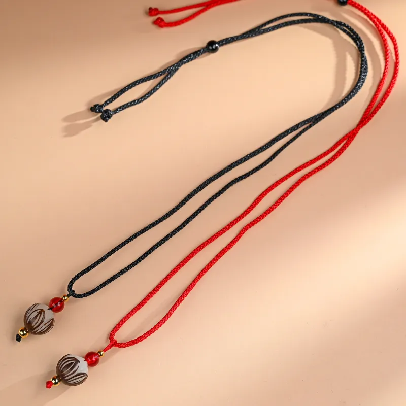 XUWU White Jade Bodhi Necklaces Unisex-12