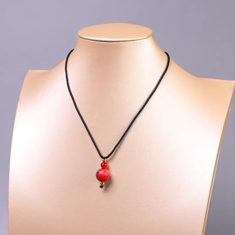 XUWU White Jade Bodhi Necklaces Unisex-1