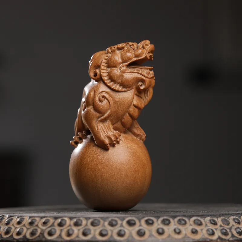 XUWU Laoshan Sandalwood Wooden Collectibles Unisex-5