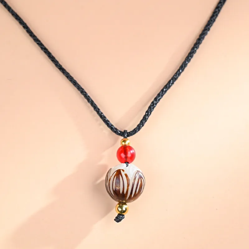 XUWU White Jade Bodhi Necklaces Unisex-3