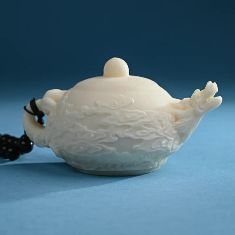XUWU Ivory Nut Handheld Teapot Handle Unisex-3