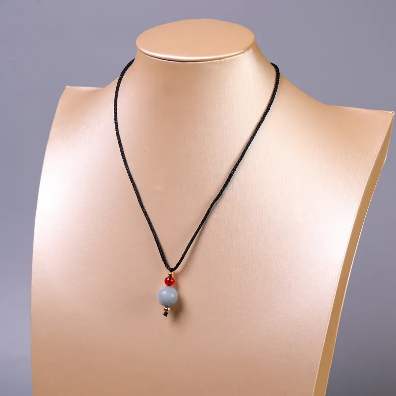 XUWU White Jade Bodhi Necklaces Unisex-2