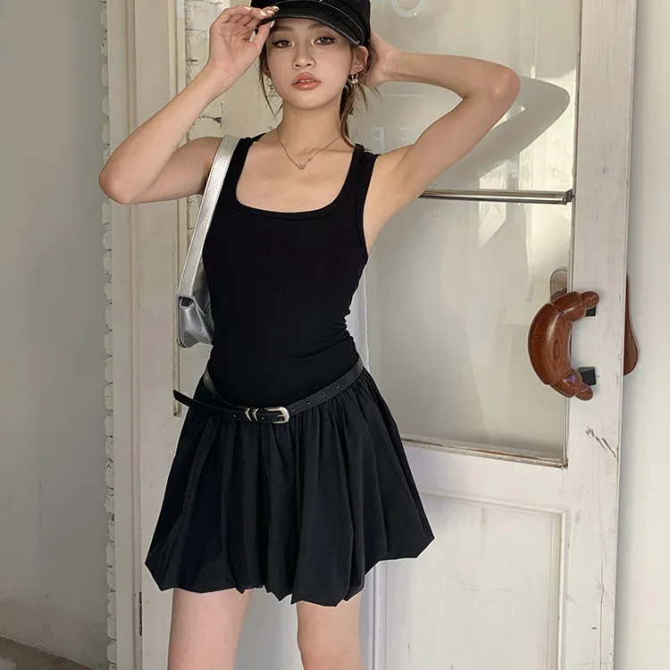 PLANE DRIFT Slip Dress Women's Black-3