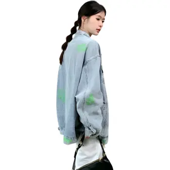 PLANE DRIFT Denim Jacket Unisex Vintage Blue