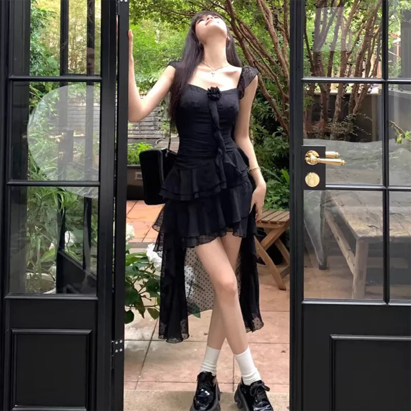 PLANE DRIFT Sleeveless Dress Women's Black-3