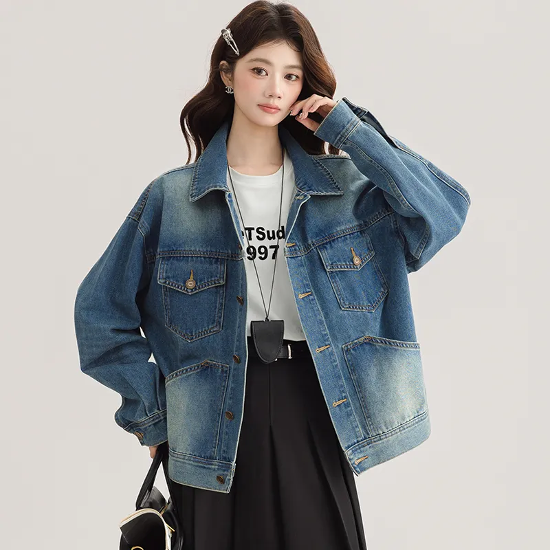 PLANE DRIFT Denim Jacket Unisex Blue-2