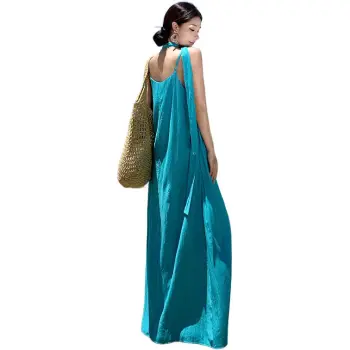 PLANE DRIFT Slip Dresses Women's Blue