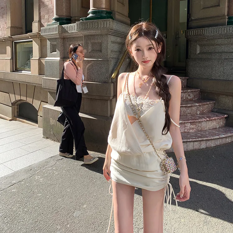 PLANE DRIFT Slip Dresses Women's-11