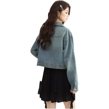 PLANE DRIFT Denim Jacket Women's Blue