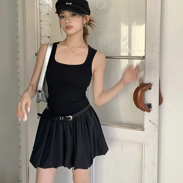 PLANE DRIFT Slip Dress Women's Black-5