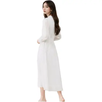 PLANE DRIFT Long Sleeved Dresses Women's White