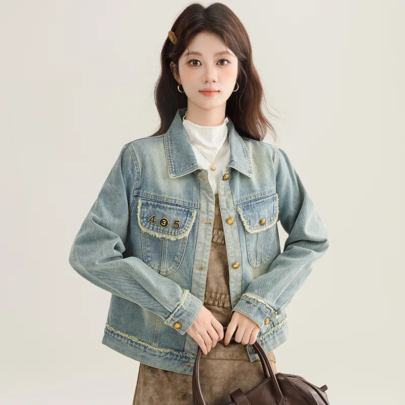 PLANE DRIFT Denim Jacket Unisex Blue-2