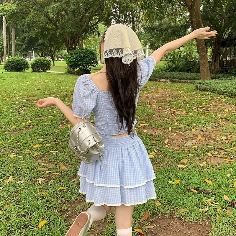 PLANE DRIFT Two Piece Skirt Sets Women's-5