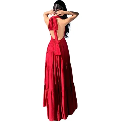 PLANE DRIFT Slip Dresses Women's Red