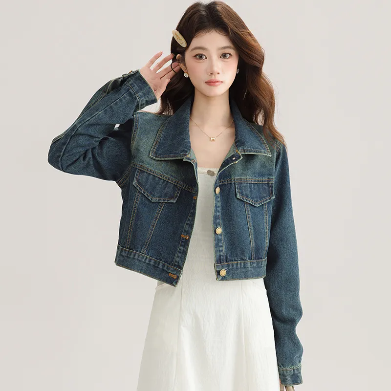 PLANE DRIFT Denim Jacket Unisex Blue-3