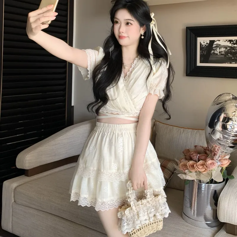 PLANE DRIFT Two Piece Skirt Sets Women's-3