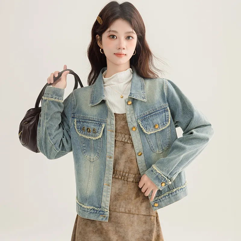 PLANE DRIFT Denim Jacket Unisex Blue-3