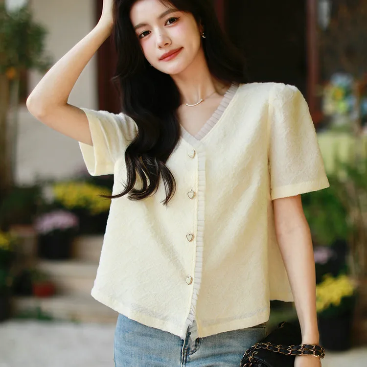 PLANE DRIFT Shirt Women's Beige-3