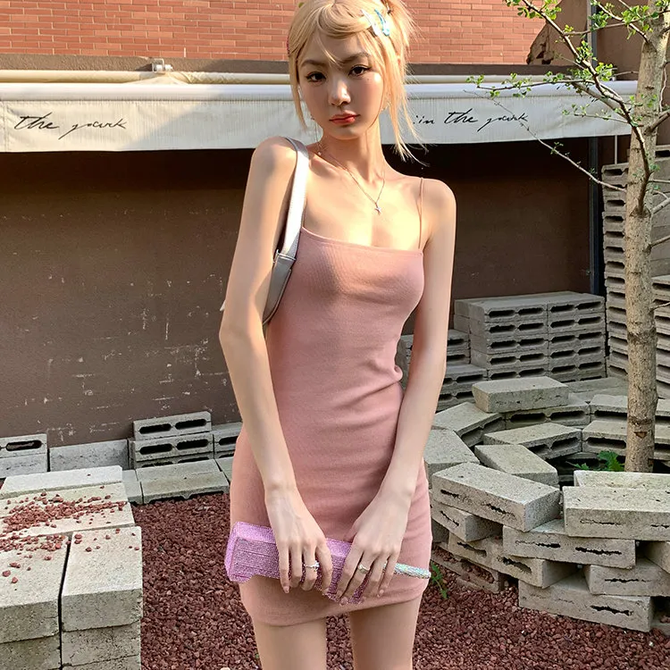 PLANE DRIFT Slip Dress Women's Nude Pink-7