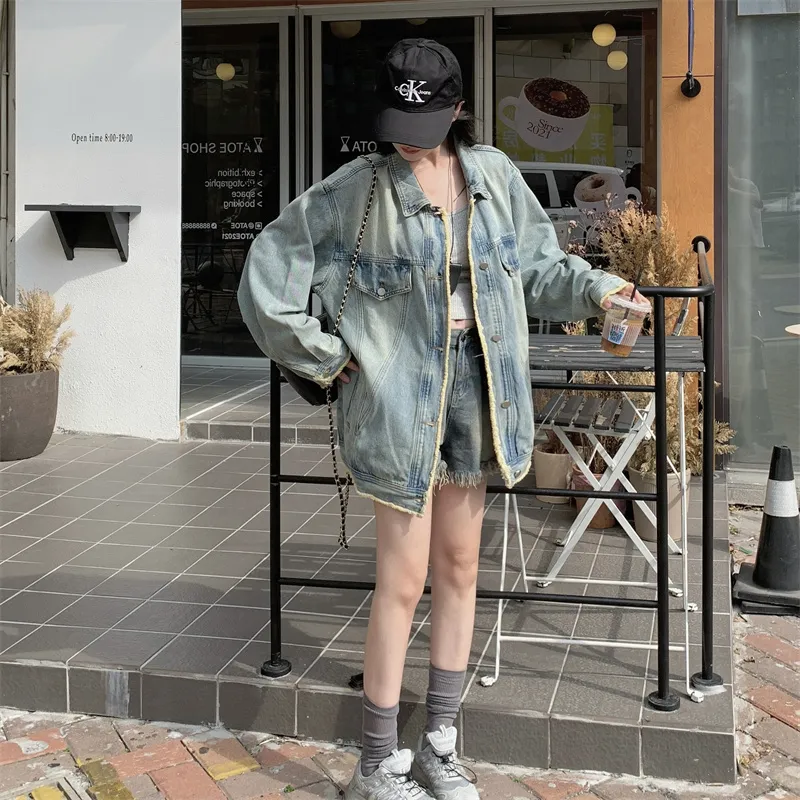 PLANE DRIFT Denim Jacket Unisex Blue-4