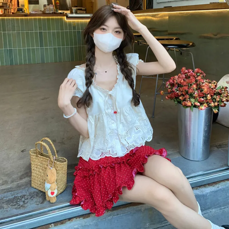 PLANE DRIFT Two Piece Skirt Sets Women's-5