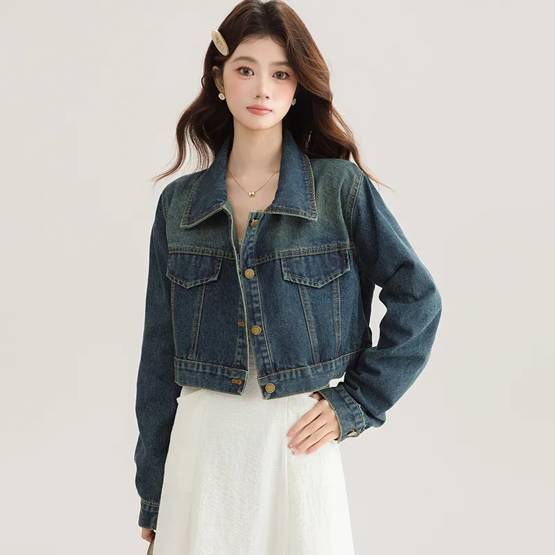 PLANE DRIFT Denim Jacket Unisex Blue-2