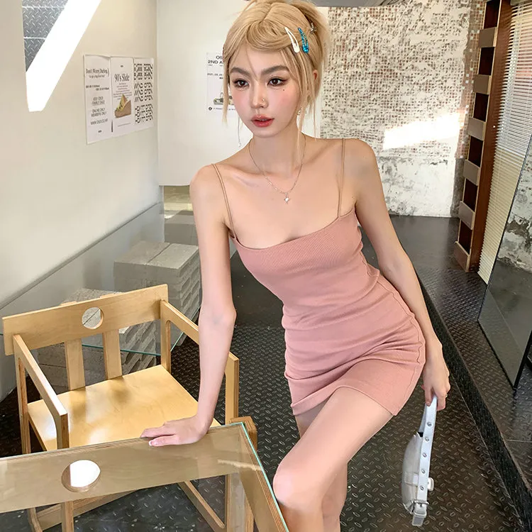 PLANE DRIFT Slip Dress Women's Nude Pink-4